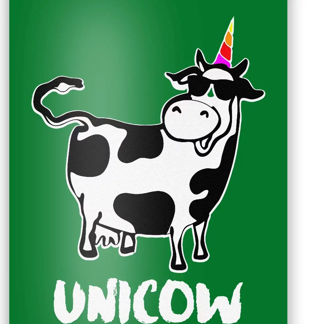 Unicow. Cute Dairy Cow Farmer Funny Cow Lover Gift Premium Poster