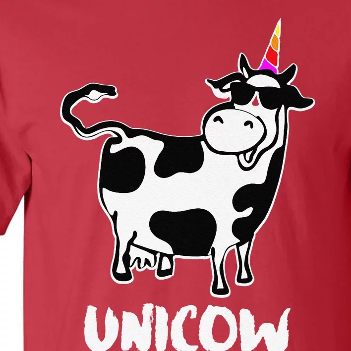 Unicow. Cute Dairy Cow Farmer Funny Cow Lover Gift Premium Tall T-Shirt