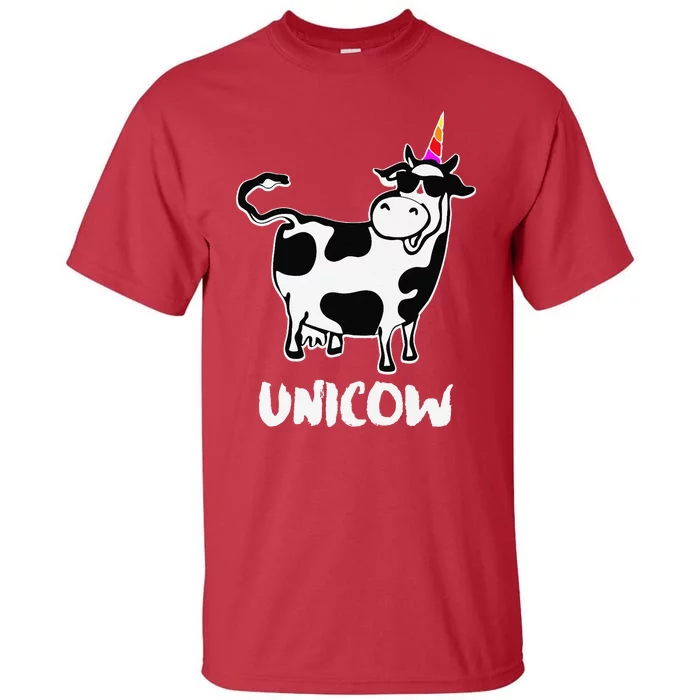 Unicow. Cute Dairy Cow Farmer Funny Cow Lover Gift Premium Tall T-Shirt