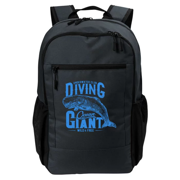 Underwater Club Diving Ocean Giant Wild And Free Daily Commute Backpack