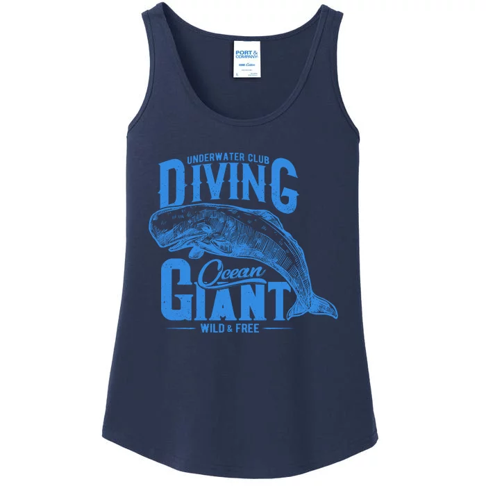 Underwater Club Diving Ocean Giant Wild And Free Ladies Essential Tank