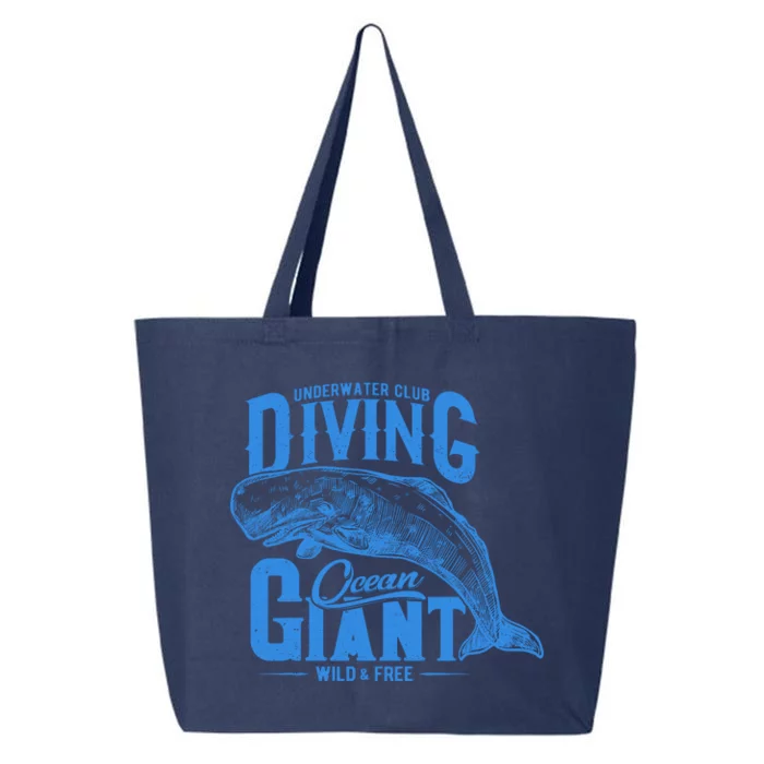 Underwater Club Diving Ocean Giant Wild And Free 25L Jumbo Tote