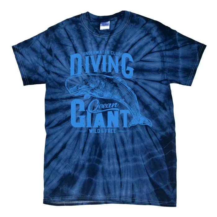 Underwater Club Diving Ocean Giant Wild And Free Tie-Dye T-Shirt