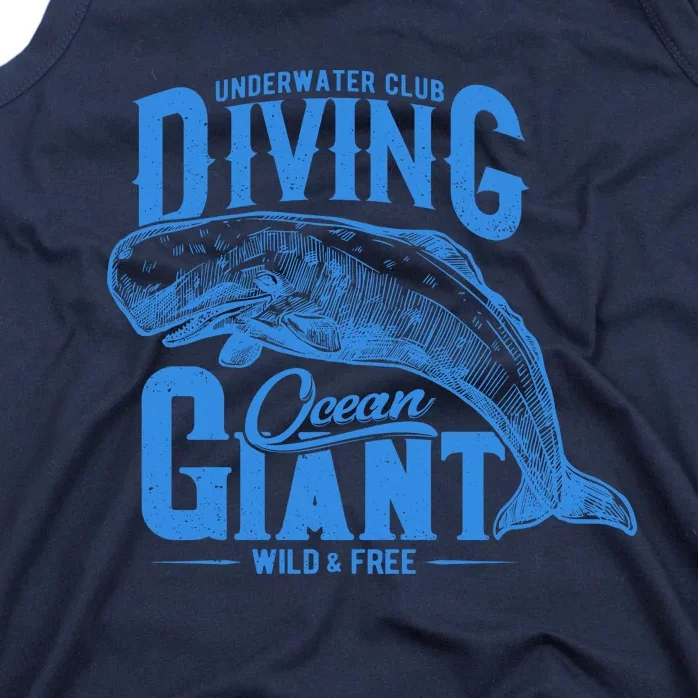 Underwater Club Diving Ocean Giant Wild And Free Tank Top