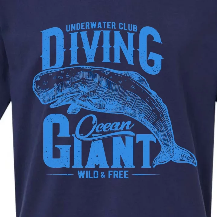 Underwater Club Diving Ocean Giant Wild And Free Sueded Cloud Jersey T-Shirt