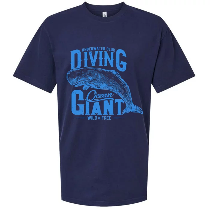 Underwater Club Diving Ocean Giant Wild And Free Sueded Cloud Jersey T-Shirt