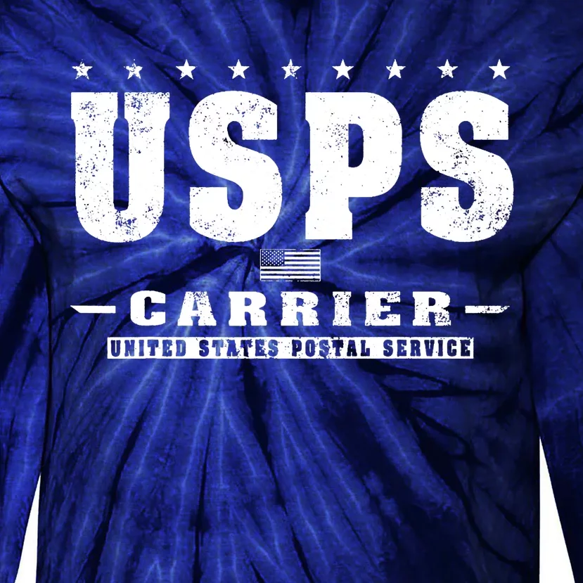 USPS Carrier Distressed Tie-Dye Long Sleeve Shirt