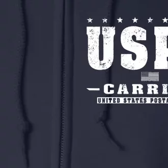 USPS Carrier Distressed Full Zip Hoodie