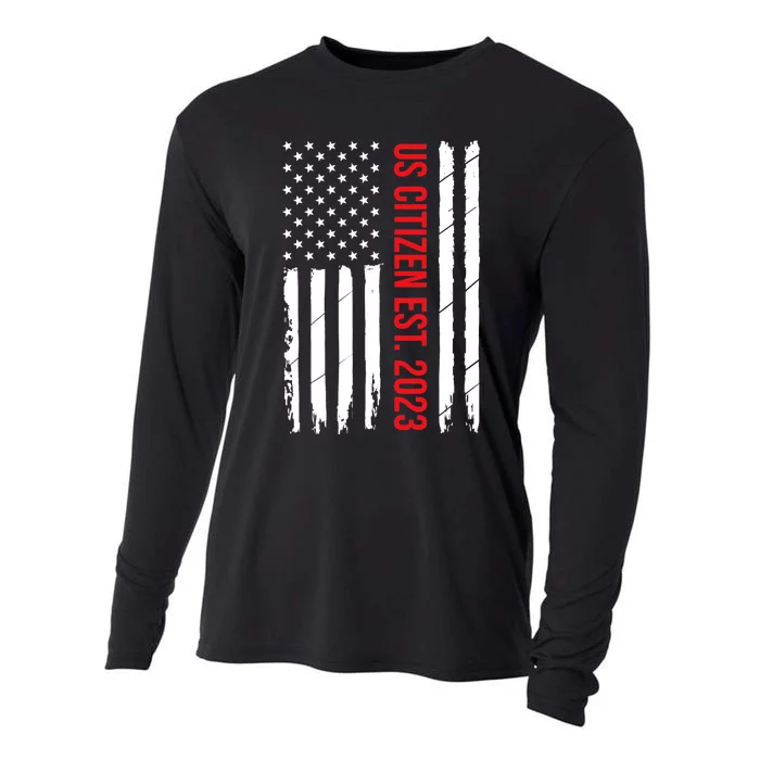 US Citizenship Decoration American New USA Citizen Cooling Performance Long Sleeve Crew