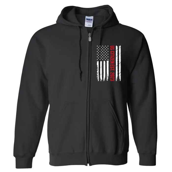 US Citizenship Decoration American New USA Citizen Full Zip Hoodie