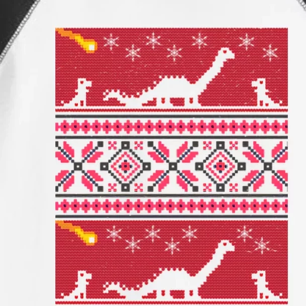 Ugly Christmas Dinosaur Comet Funny Toddler Fine Jersey T-Shirt