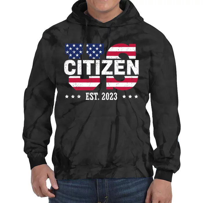 US Citizenship Decoration American New USA Citizen Tie Dye Hoodie