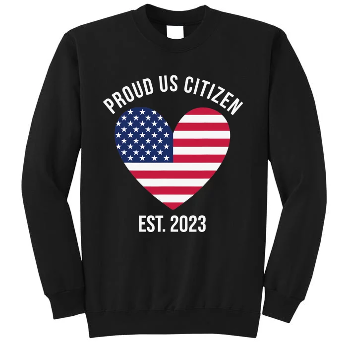 US Citizenship Decoration American New USA Citizen Tall Sweatshirt