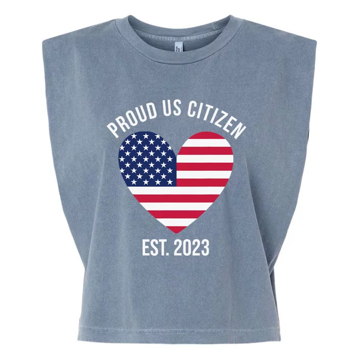 US Citizenship Decoration American New USA Citizen Garment-Dyed Women's Muscle Tee