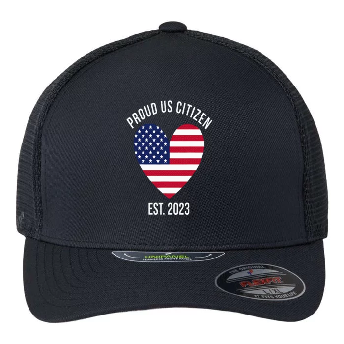 US Citizenship Decoration American New USA Citizen Flexfit Unipanel Trucker Cap