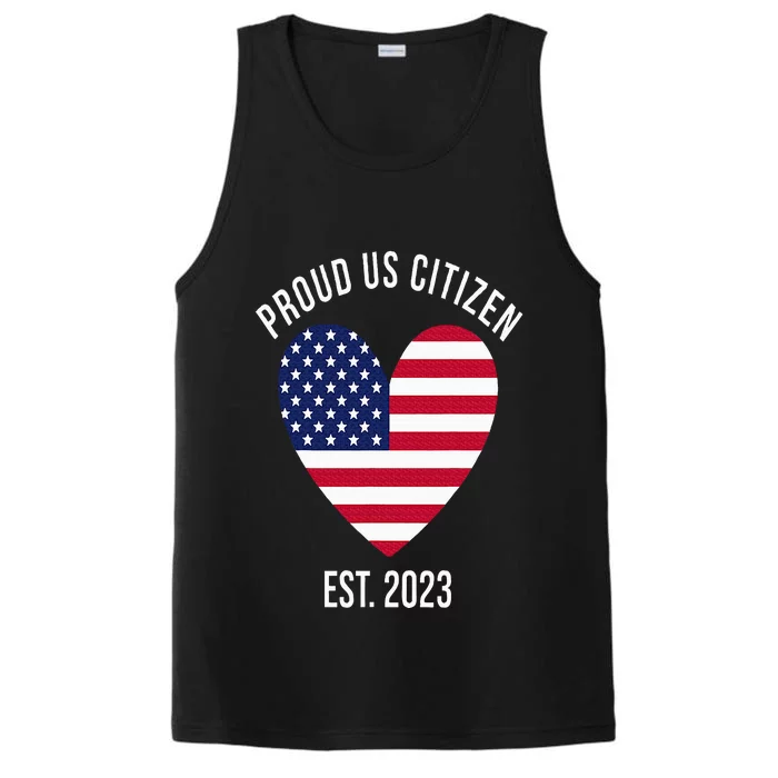 US Citizenship Decoration American New USA Citizen Performance Tank