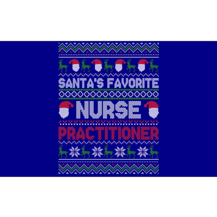 Ugly Christmas Design Santas Favorite Nurse Practitioner Gift Bumper Sticker