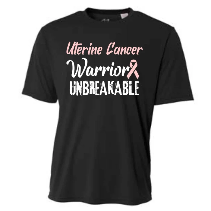 Uterine Cancer Disease Awareness Warrior Cool Gift Cooling Performance Crew T-Shirt