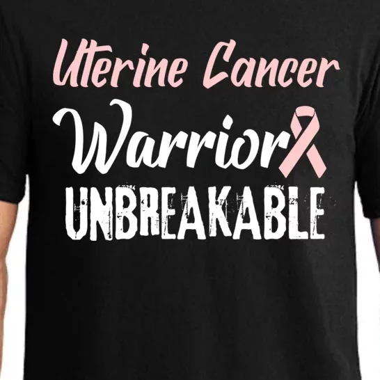 Uterine Cancer Disease Awareness Warrior Cool Gift Pajama Set