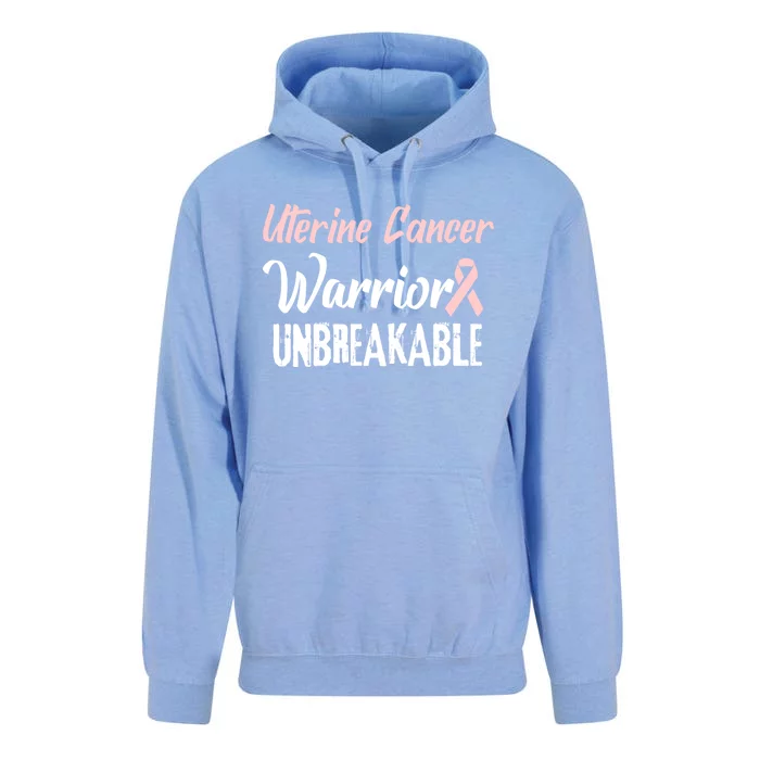 Uterine Cancer Disease Awareness Warrior Cool Gift Unisex Surf Hoodie