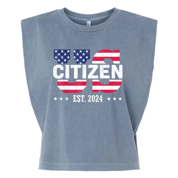 Us Citizenship Decoration American New Usa Citizen Garment-Dyed Women's Muscle Tee