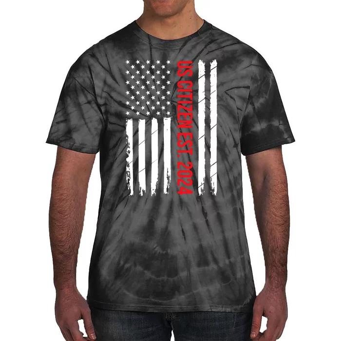 Us Citizenship Decoration American New Usa Citizen Tie-Dye T-Shirt