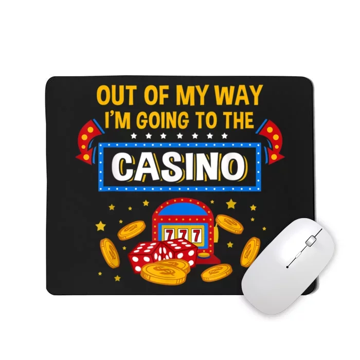 Unny Casino Design For Men Women Casino Gambler Gambling Mousepad