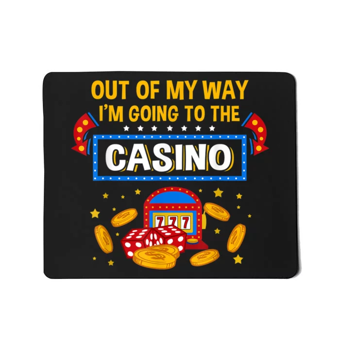 Unny Casino Design For Men Women Casino Gambler Gambling Mousepad