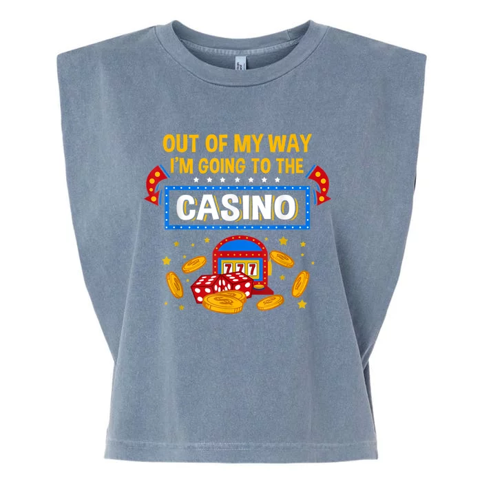 Unny Casino Design For Men Women Casino Gambler Gambling Garment-Dyed Women's Muscle Tee