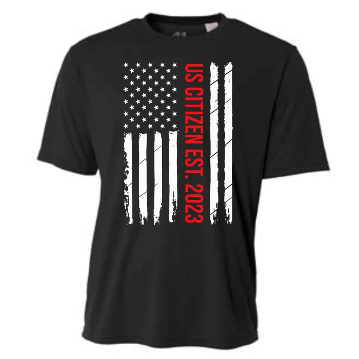 US Citizenship Decoration American New USA Citizen Cooling Performance Crew T-Shirt