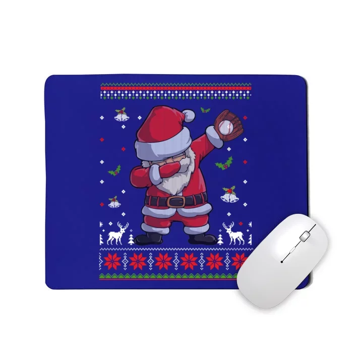 Ugly Christmas Dabbing Santa Claus Baseball Xmas Pajamas Great Gift Mousepad