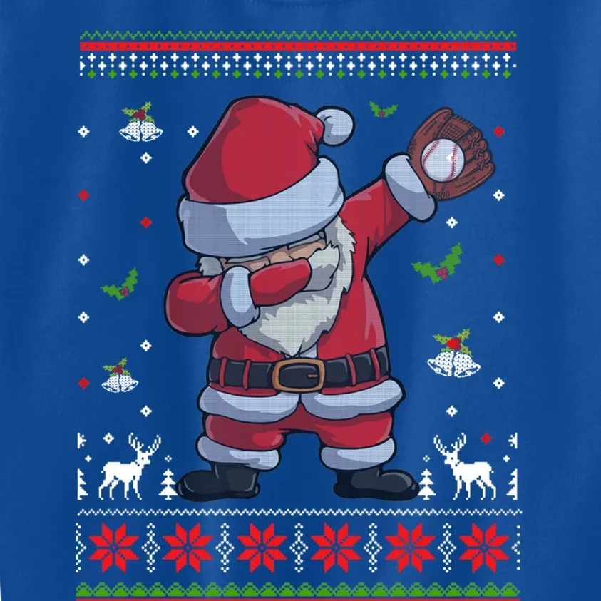 Ugly Christmas Dabbing Santa Claus Baseball Xmas Pajamas Great Gift Kids Sweatshirt