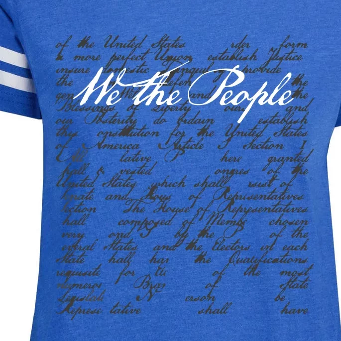 US Constitution Day We The People Enza Ladies Jersey Football T-Shirt