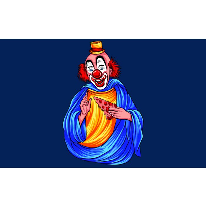 Ugly Clown Eating Pizza Bumper Sticker