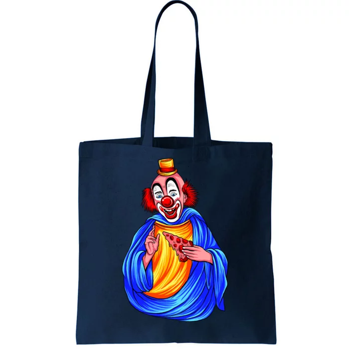 Ugly Clown Eating Pizza Tote Bag