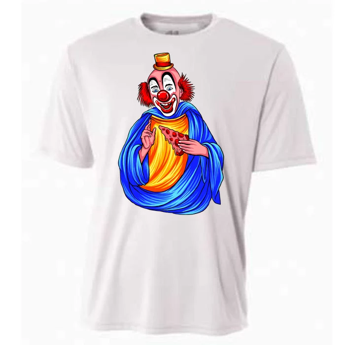 Ugly Clown Eating Pizza Cooling Performance Crew T-Shirt