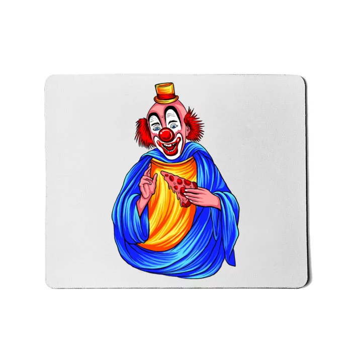 Ugly Clown Eating Pizza Mousepad