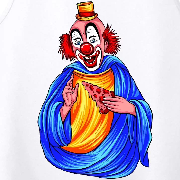 Ugly Clown Eating Pizza Performance Tank