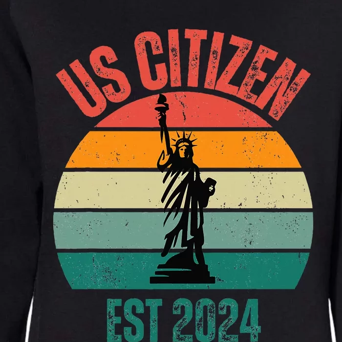 Us Citizen Est.2024New American Citizenship Womens California Wash Sweatshirt