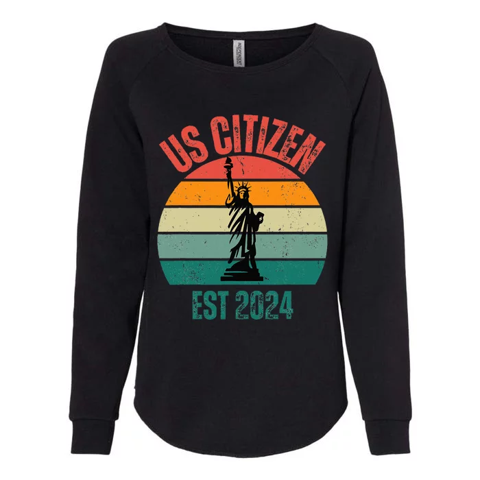 Us Citizen Est.2024New American Citizenship Womens California Wash Sweatshirt