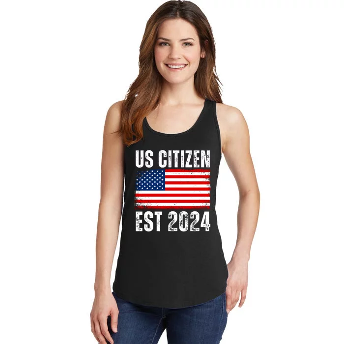 Us Citizen Est 2024 Ladies Essential Tank