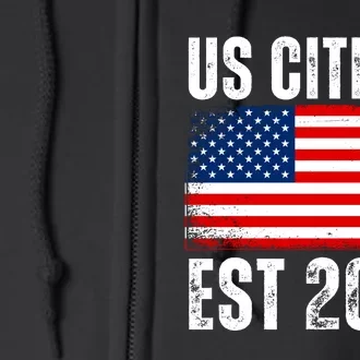 Us Citizen Est 2024 Full Zip Hoodie