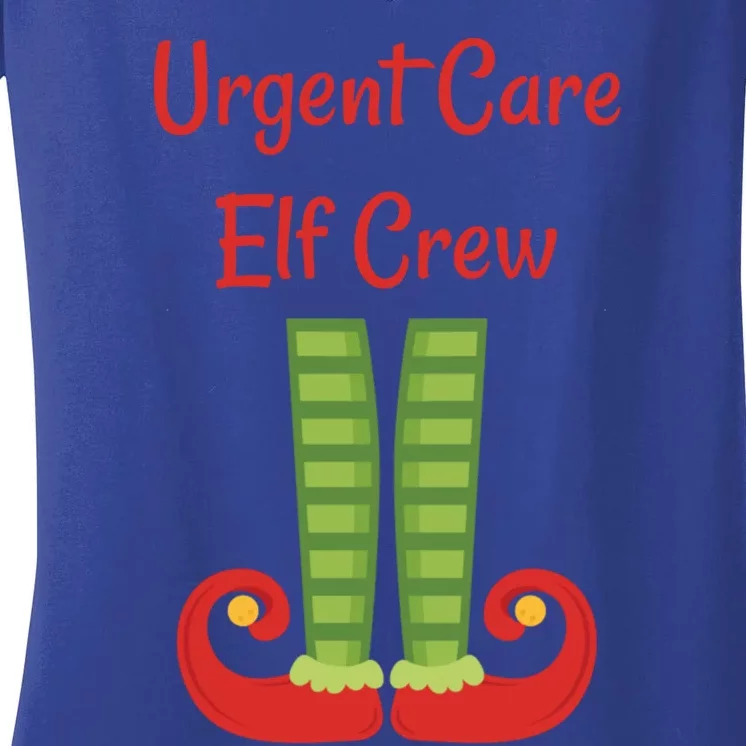 Urgent Care Elf Crew Christmas Gift Women's V-Neck T-Shirt