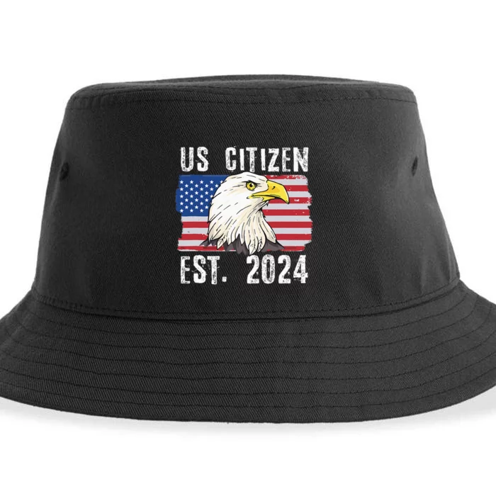 Us Citizen Est 2024 Citizenship New Usa Citizen Sustainable Bucket Hat