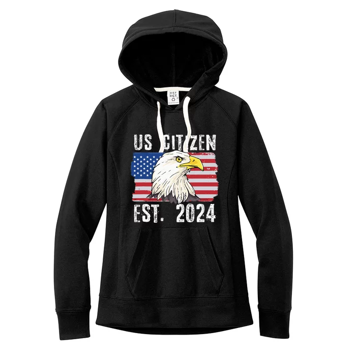 Us Citizen Est 2024 Citizenship New Usa Citizen Women's Fleece Hoodie