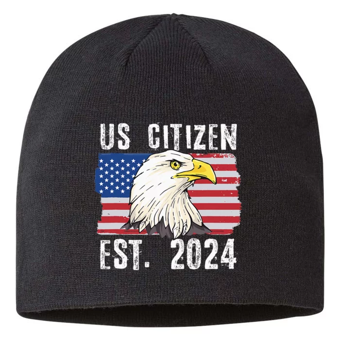 Us Citizen Est 2024 Citizenship New Usa Citizen 8 1/2in Sustainable Knit Beanie