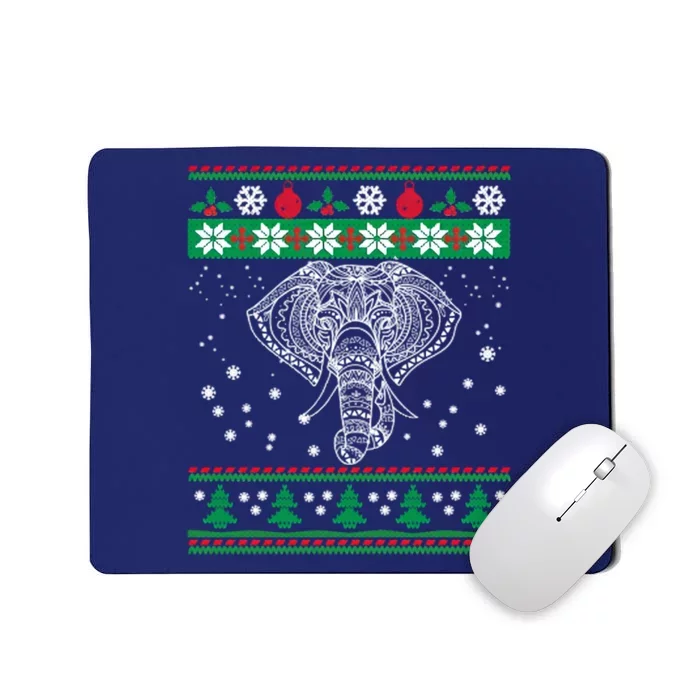 Ugly Christmas Elephants Lovers Mousepad