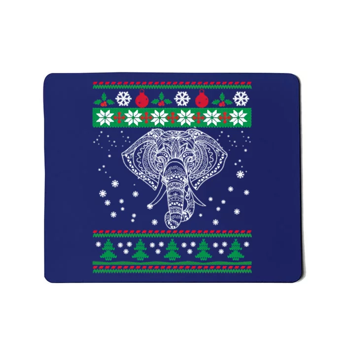 Ugly Christmas Elephants Lovers Mousepad