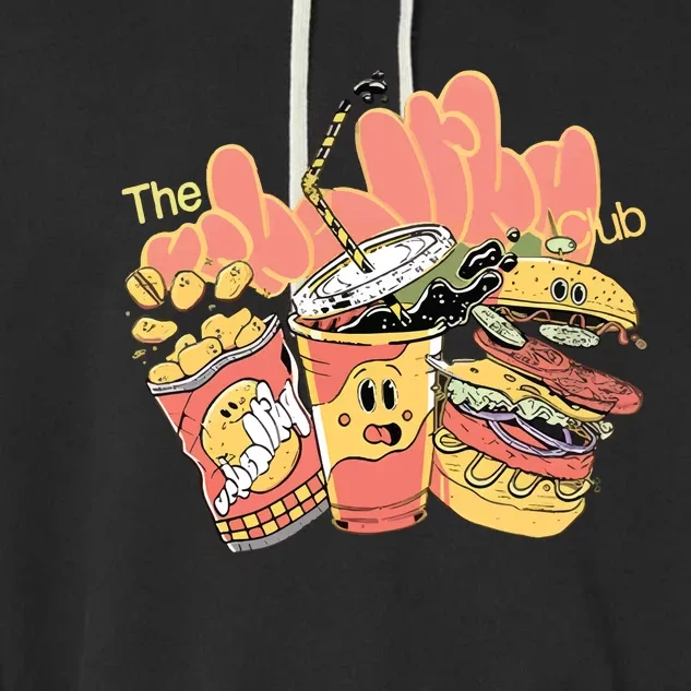 Unhealthy Club Fast Food Garment-Dyed Fleece Hoodie