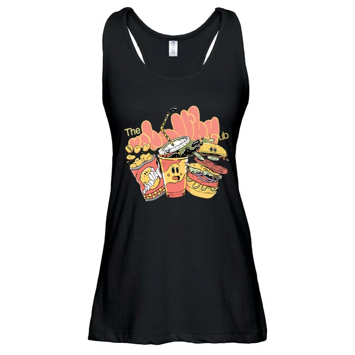 Unhealthy Club Fast Food Ladies Essential Flowy Tank